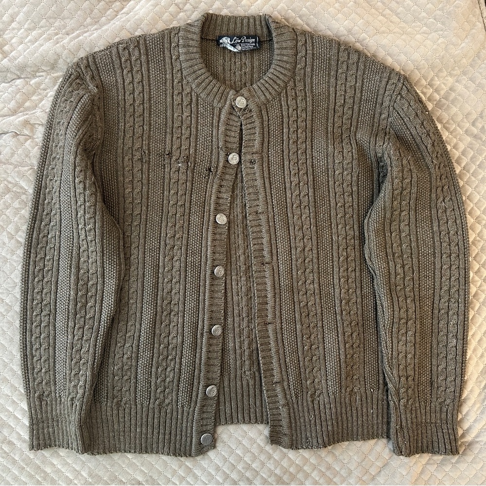 Pure Wool xxl Cardigan Low Design